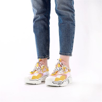 Demian Sarı Renkli Kadın Sneaker 017017 