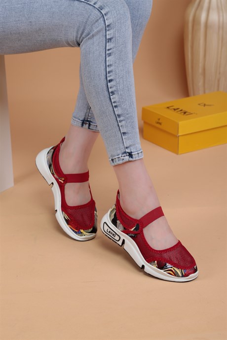 014010120000001laykiYürüyüş Ayakkabısılayki.com | Cherry Kırmızı Renkli Kadın Sandalet  Cherry Kırmızı Renkli Kadın Sandalet 