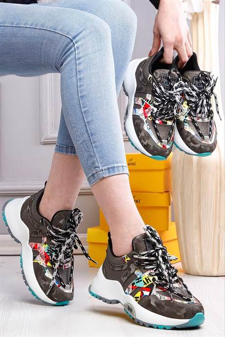 103010360000001laykiYürüyüş Ayakkabısılayki.com | Layki 103036 mat deri desenli Bayan Spor Ayakkabı Bernardine Gri Renkli Kadın Spor Ayakkabı 