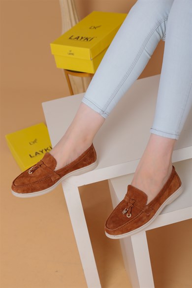 Miu Taba Renkli  Klasik Ayakkabı