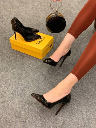 Frederick Siyah Renkli Kadın Topuklu Ayakkabı 