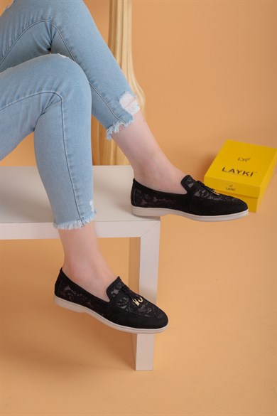 Sedra Siyah Renkli Klasik Ayakkabı