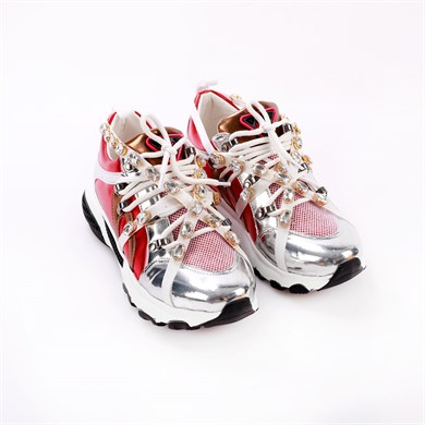 Gaspar Kırmızı Renkli Kadın Spor Ayakkabı 017016 