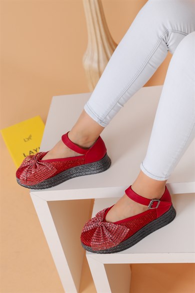 Suarez Kırmızı Renkli Kadın Lux Sandalet 