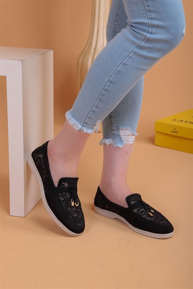 Sedra Siyah Renkli Klasik Ayakkabı