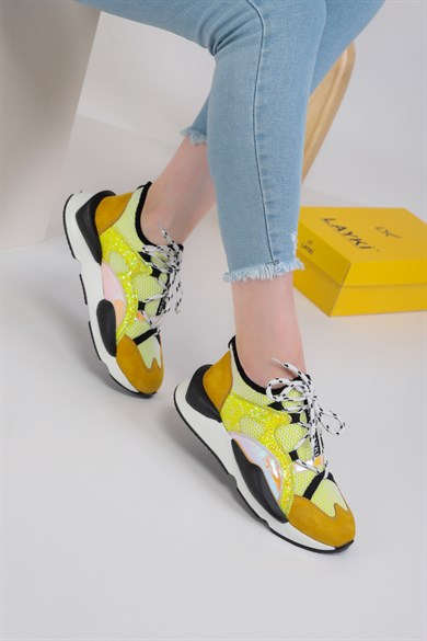 0100101500000001laykiYürüyüş Ayakkabısılayki.com |  Marcona Sarı Renkli Lux Kadın Spor Ayakkabı 