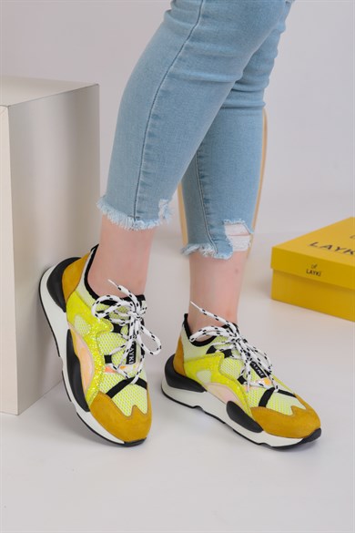 0100101500000001laykiYürüyüş Ayakkabısılayki.com |  Marcona Sarı Renkli Lux Kadın Spor Ayakkabı 