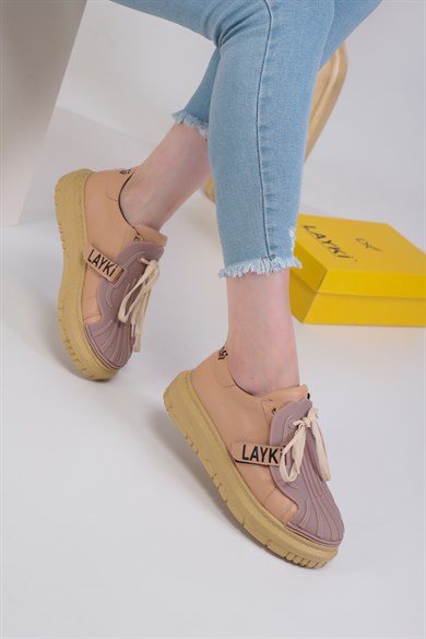 Adrian Bej Renkli Kadın Sneaker Ayakkabı