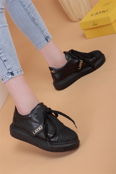 Adrian Siyah Renkli Kadın Sneaker Ayakkabı