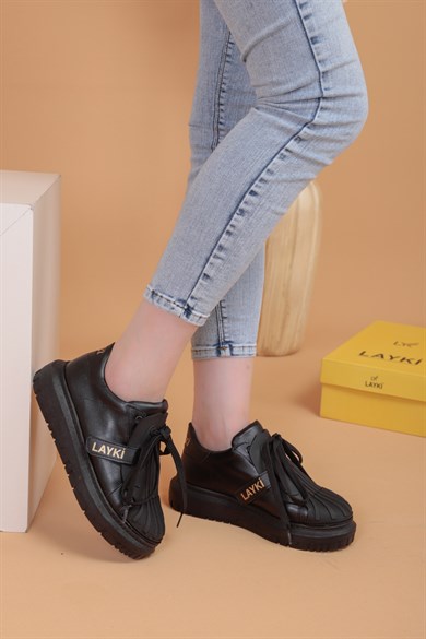 Adrian Siyah Renkli Kadın Sneaker Ayakkabı