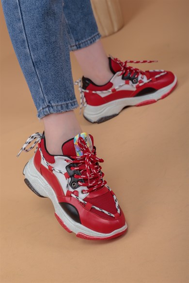 103010400000001laykiSneakerlayki.com | Arya Kırmızı Renkli Kadın Spor Ayakkabı Arya Kırmızı Renkli Kadın Spor Ayakkabı