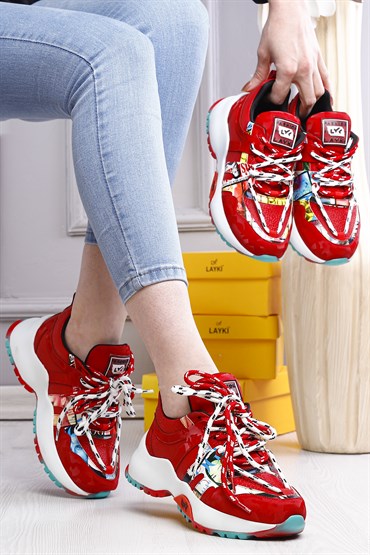 103010360000001laykiYürüyüş Ayakkabısılayki.com | Bernardine Kırmızı Renkli Kadın Spor Ayakkabı  Bernardine Kırmızı Renkli Kadın Spor Ayakkabı 