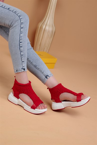 Blisse Kırmızı Renkli Kadın Sandalet