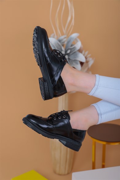 009010250000001laykiOxfordlayki.com | Hortencia Siyah Renkli Kadın Oxford Ayakkabı  Hortencia Siyah Renkli Kadın Oxford Ayakkabı 