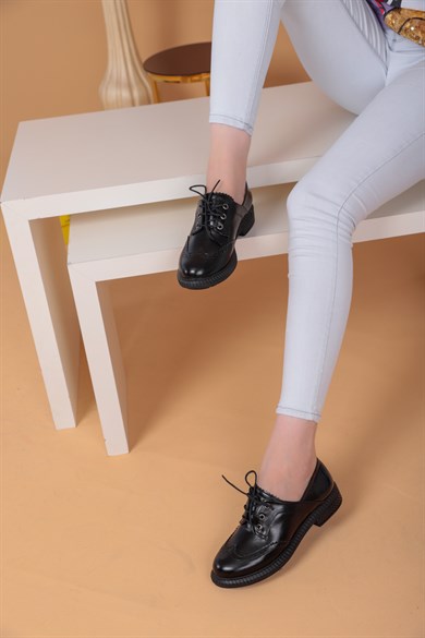 009010250000001laykiOxfordlayki.com | Hortencia Siyah Renkli Kadın Oxford Ayakkabı  Hortencia Siyah Renkli Kadın Oxford Ayakkabı 