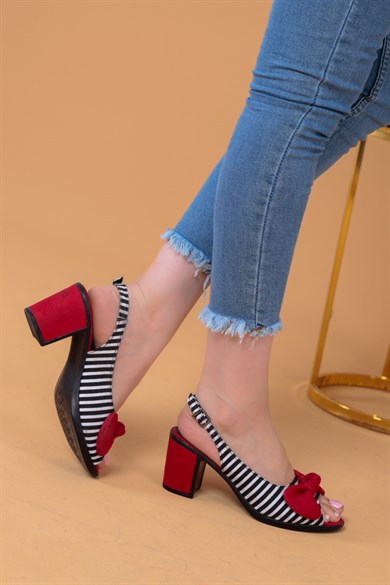 Julia Kırmızı Renkli Kadın Topuklu Ayakkabı 