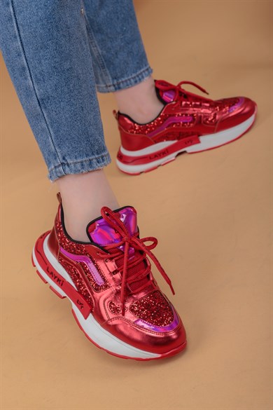 103010310000001laykiYürüyüş Ayakkabısılayki.com | Shawn Kırmızı Renkli Kadın Sneaker Shawn Kırmızı Renkli Kadın Sneaker
