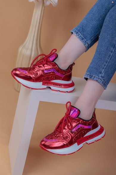 Shawn Kırmızı Renkli Kadın Sneaker